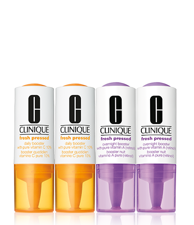 Clinique Fresh Pressed Clinical™ Daily and Overnight Boosters With Pure Vitamins C 10% + A (Retinol)